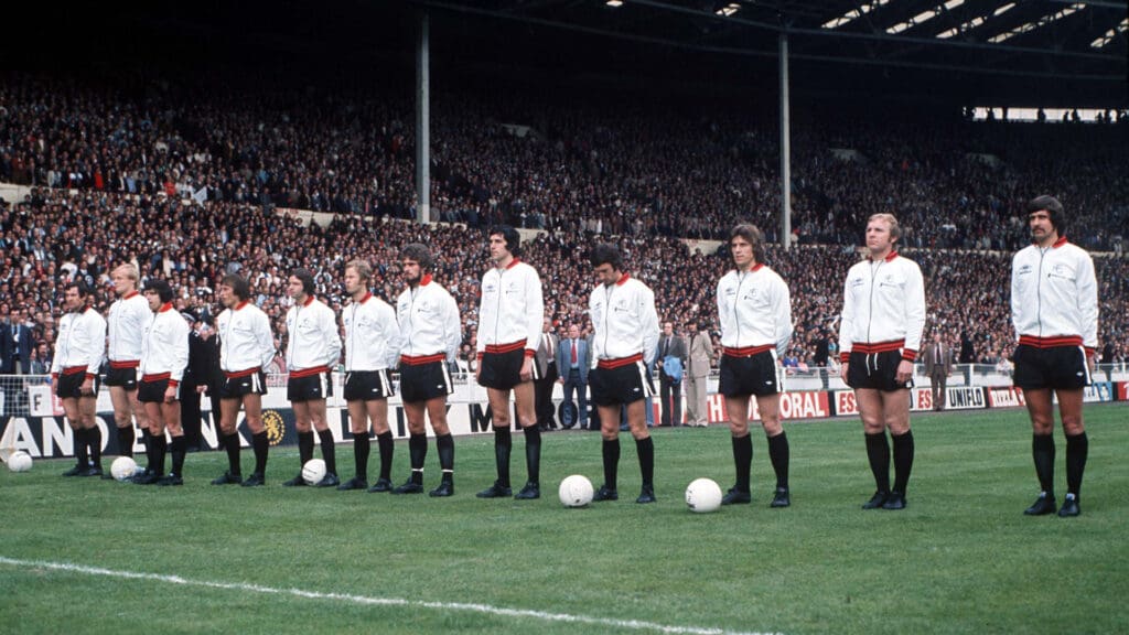 L'équipe de Fulham en finale de FA Cup 1975